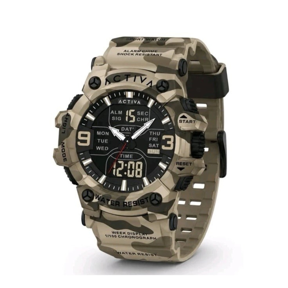 ACTIVA Men's Analog Digital Watch ACW8049MC-002 Camo